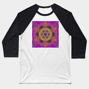 Mandala in purple, pattern Baseball T-Shirt